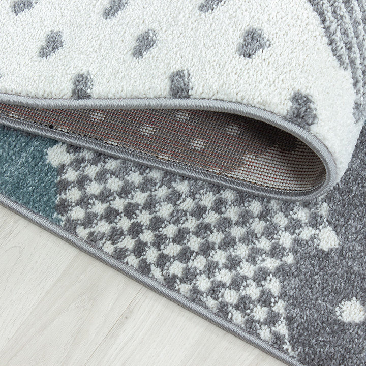 Kindervloerkleed - Bambi Wolken Blauw - 5
