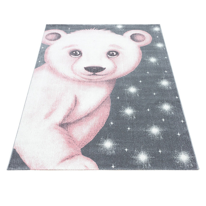 Kindervloerkleed - Bambi Beer Roze - 1
