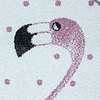 Rond Kindervloerkleed - Amber Flamingo Roze - thumbnail 1