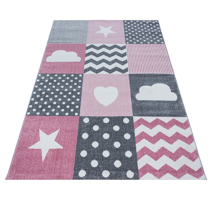 Kindervloerkleed - Ava Multi/Roze - 1
