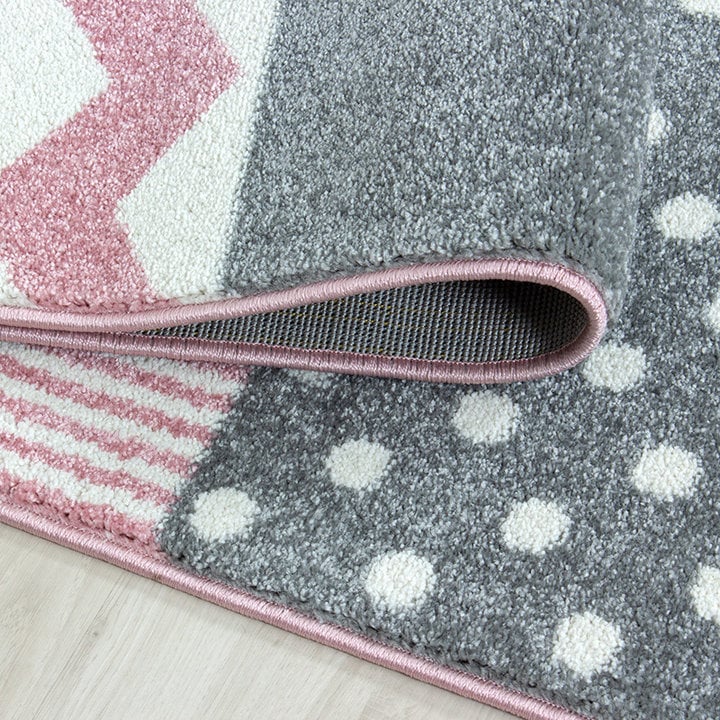 Kindervloerkleed - Ava Multi/Roze - 4