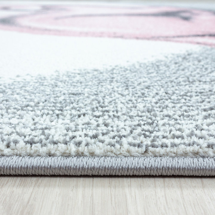 Rond Kindervloerkleed - Bambi Hert Roze - 2