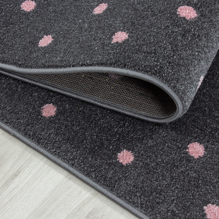 Rond Kindervloerkleed - Bambi Hart Roze - 4