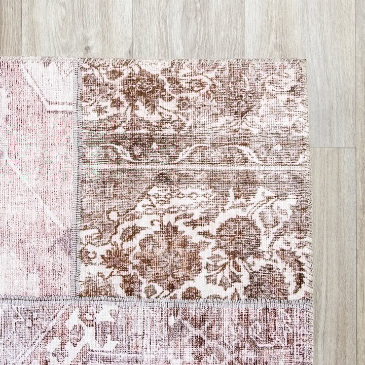 Patchwork vloerkleed - Lago Rood/Roze - 3