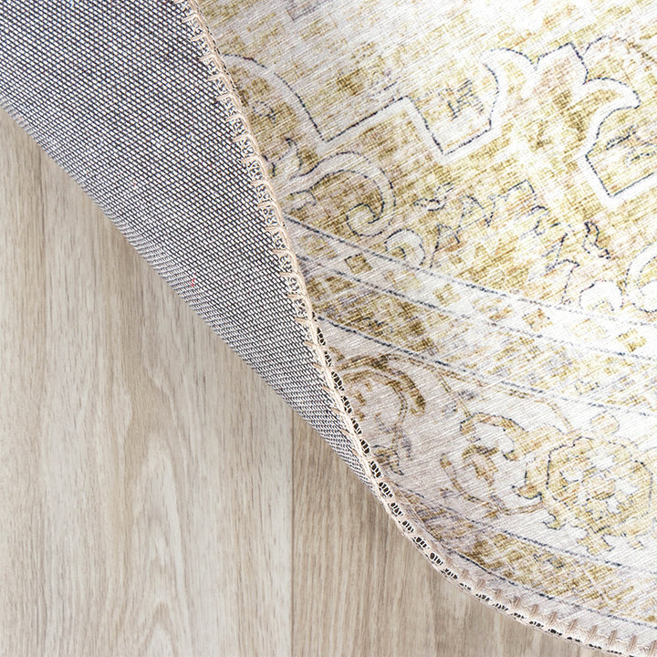 Rond Vintage vloerkleed - Lago Groen - 4