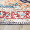 Rond Vintage vloerkleed - Azara Blauw Rood