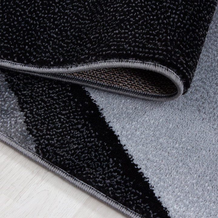 Modern vloerkleed - Plus Zwart 8010 - 4