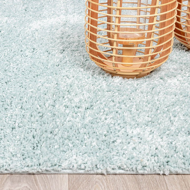 Hoogpolig vloerkleed - Lofty Lichtblauw - 4