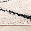  Hoogpolig vloerkleed - Sensa Square Creme/Zwart