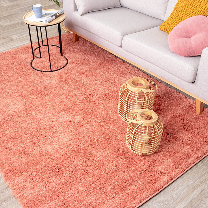 Hoogpolig vloerkleed - Lofty Perzik Roze - 4