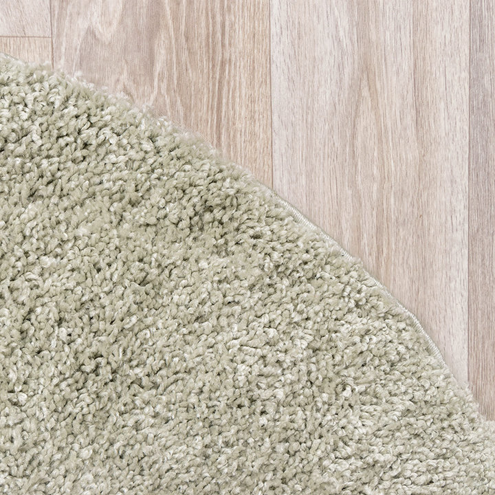 Rond hoogpolig vloerkleed - Lofty Mint - 5