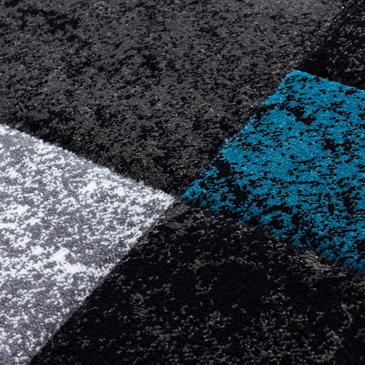 Moderne Loper - Tetris Turquoise 1330 - 2