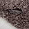 Rond hoogpolig vloerkleed - Sade Taupe  - thumbnail 2