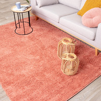 Hoogpolig vloerkleed - Lofty Perzik Roze