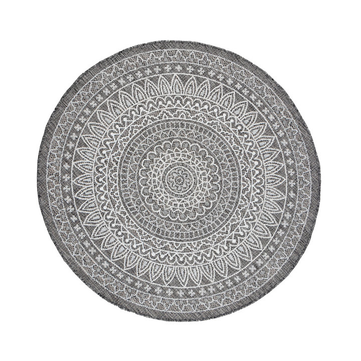 Rond Buitenkleed - Summer Azteca Grijs - 1