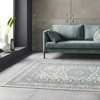 Perzisch tapijt - Mirkan Parun Blauw Creme