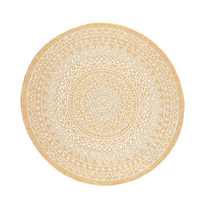 Rond Buitenkleed - Summer Azteca Geel - 1
