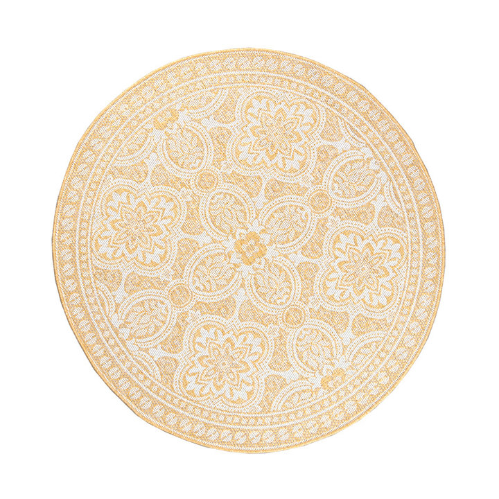 Rond Buitenkleed - Summer Oriental Geel - 1