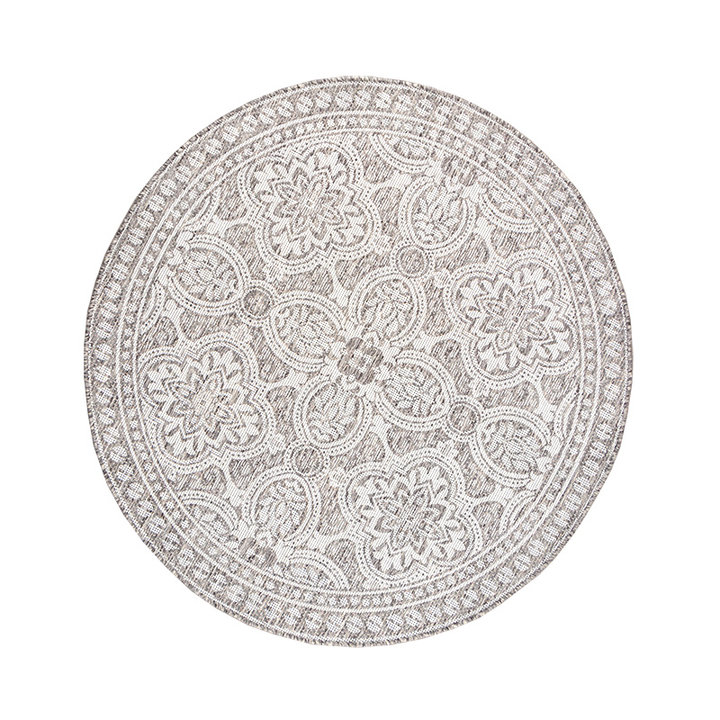 Rond Buitenkleed - Summer Oriental Lichtgrijs - 1