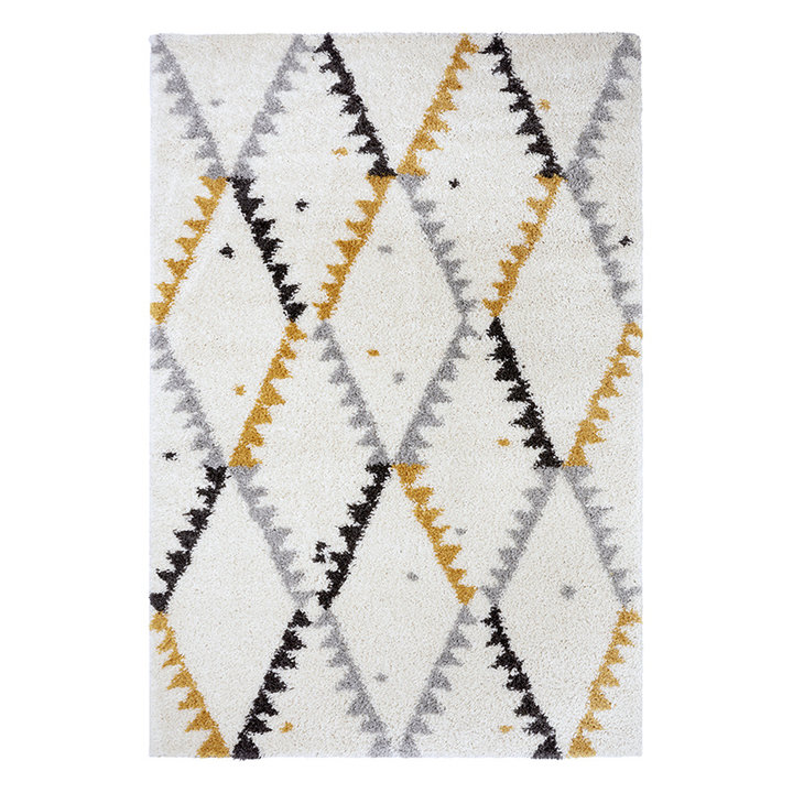 Hoogpolig vloerkleed - Essential Lark Creme Goud