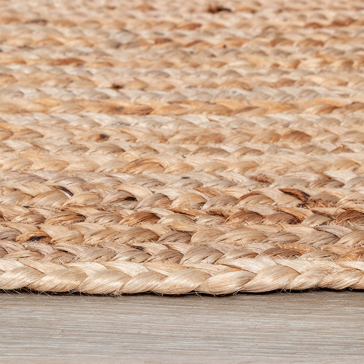 Jute vloerkleed - Fair Ovaal Naturel  - 4
