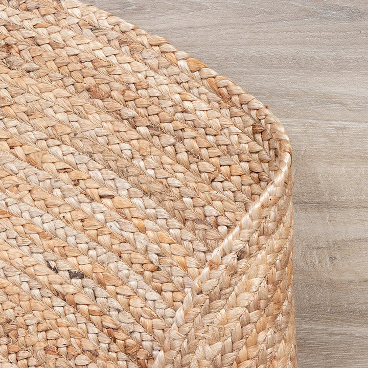 Jute vloerkleed - Fair Ovaal Naturel  - 5