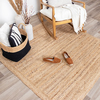 Jute vloerkleed - Fair vierkant naturel