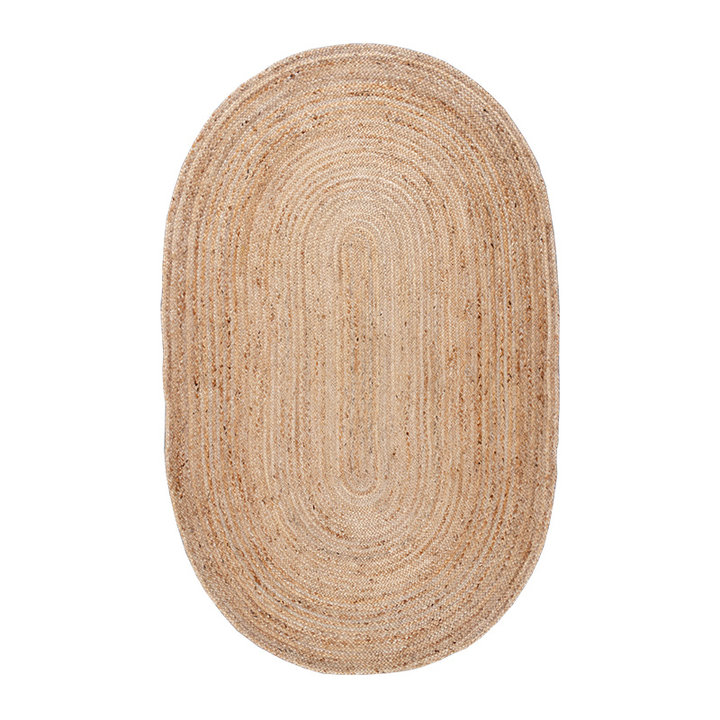 Jute vloerkleed - Fair Ovaal Naturel  - 1