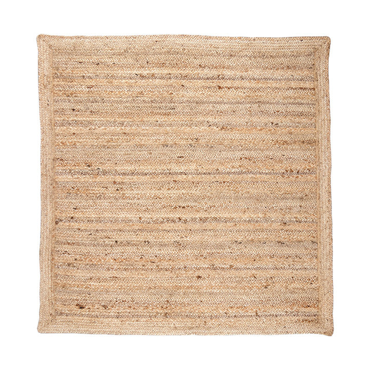 Jute vloerkleed - Fair vierkant Naturel - 1