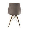 Stoel Velvet Taupe  -  Goud frame - thumbnail 3