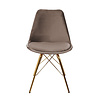 Stoel Velvet Taupe  -  Goud frame - thumbnail 2