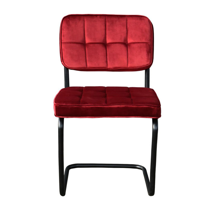 Stoel Velvet - Ivy Rood - 2