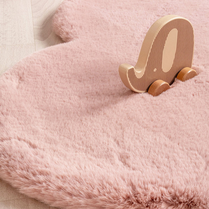 Kindervloerkleed - Huggy Hart Roze - 4