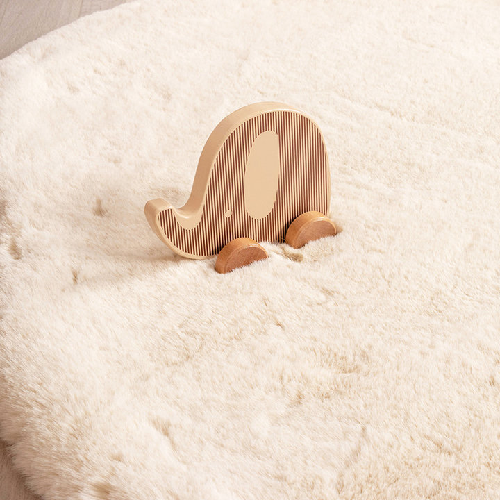 Kindervloerkleed - Huggy Olifant Creme - 4