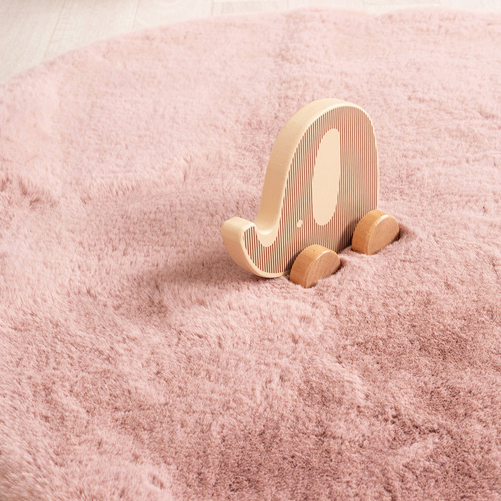 Kindervloerkleed - Huggy Olifant Roze - 4