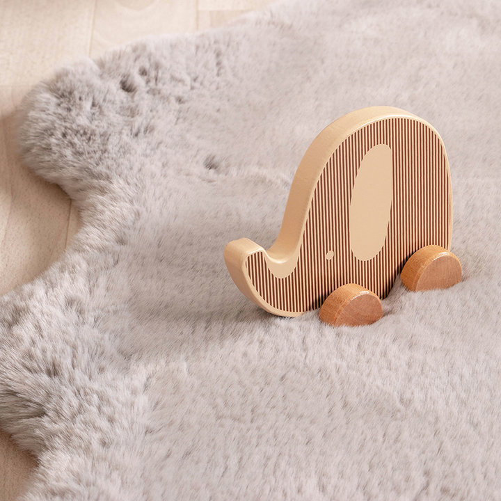 Kindervloerkleed - Huggy Schaap Grijs - 4