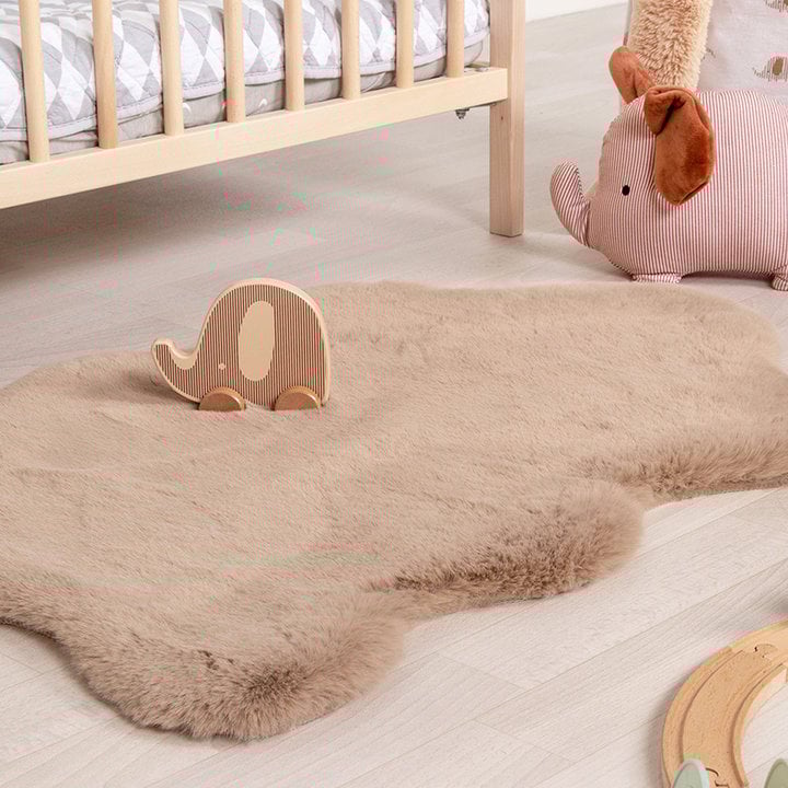 Kindervloerkleed - Huggy Schaap Taupe - 3