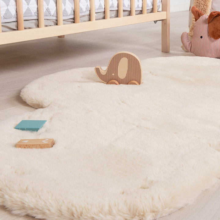 Kindervloerkleed - Huggy Wolk Creme - 3