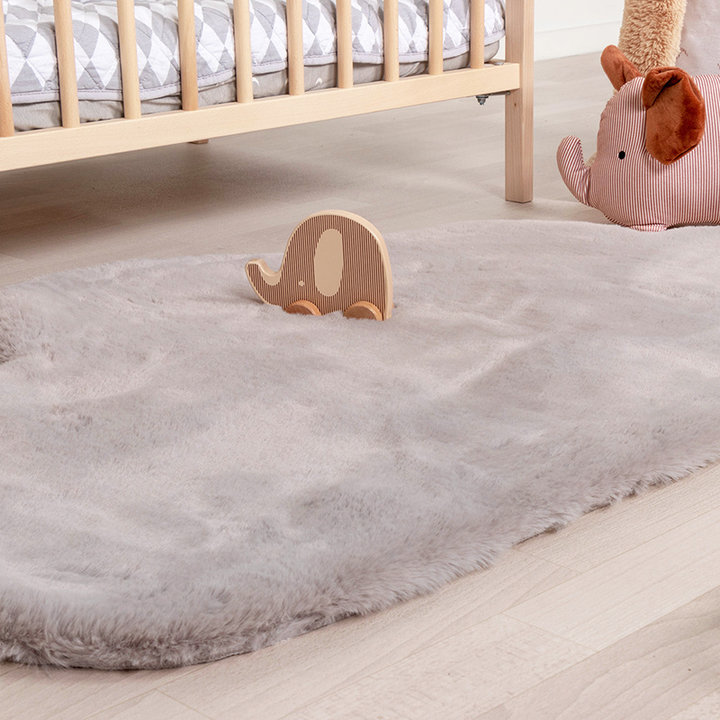 Kindervloerkleed - Huggy Wolk Grijs - 3