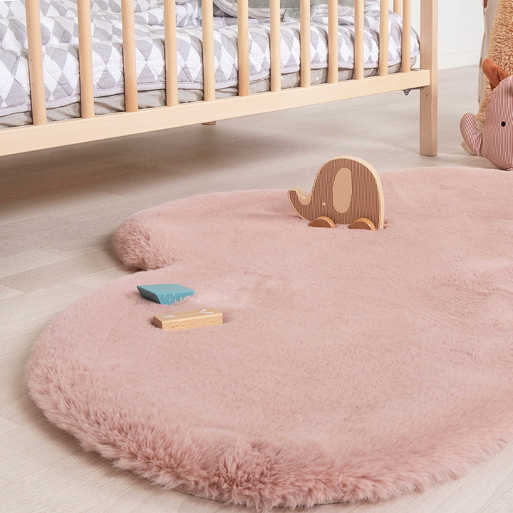 Kindervloerkleed - Huggy Wolk Roze - 3