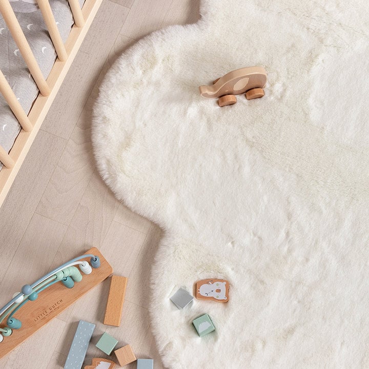 Kindervloerkleed - Huggy Wolk Wit - 2