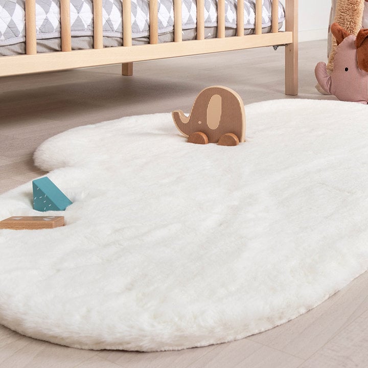 Kindervloerkleed - Huggy Wolk Wit - 3