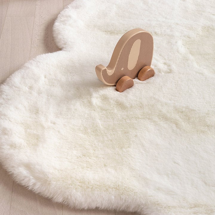 Kindervloerkleed - Huggy Wolk Wit - 4