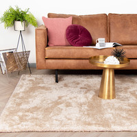 Hoogpolig vloerkleed - Glazy creme