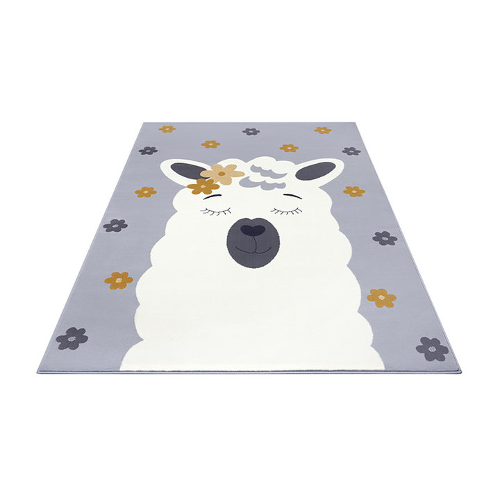 Kindervloerkleed - Lara Alpaca Grijs/Geel - 2