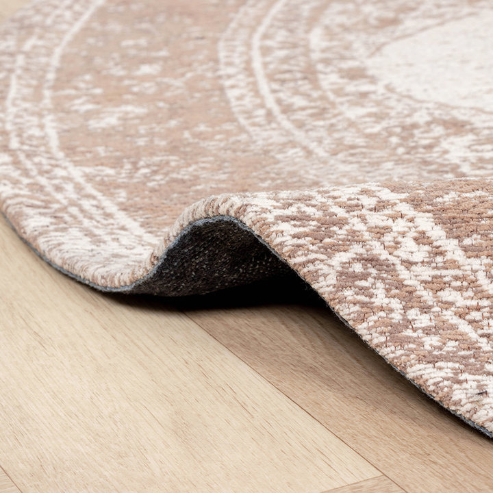 Rond Vintage vloerkleed - Admire Taupe - 4