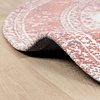 Rond Vintage vloerkleed - Admire Roze