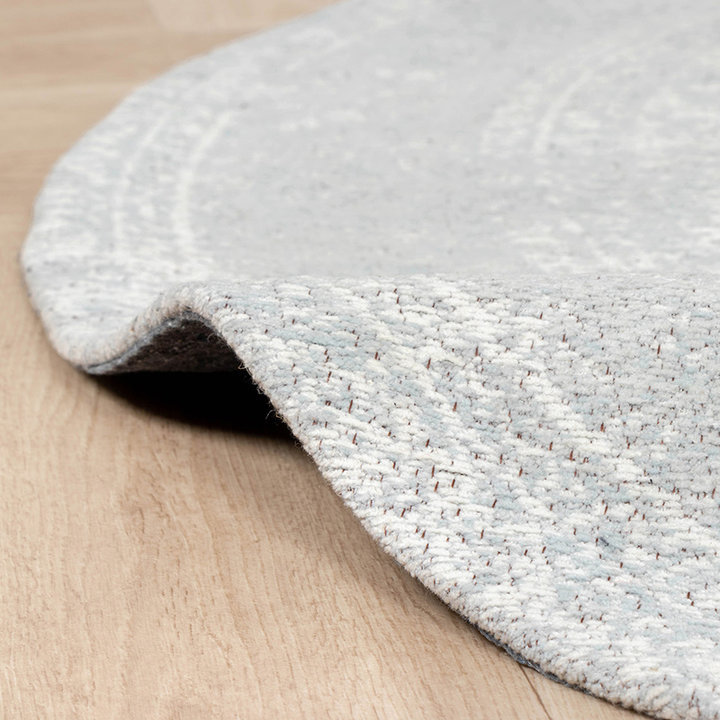 Rond Vintage vloerkleed - Admire Lichtgrijs - 4