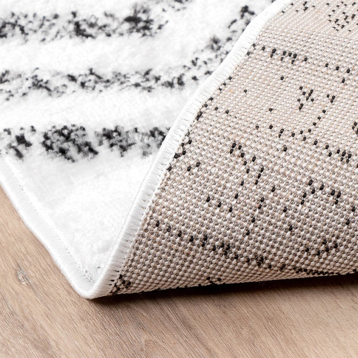 Scandinavisch Vloerkleed - Scandi Noak Zwart/Wit - 7