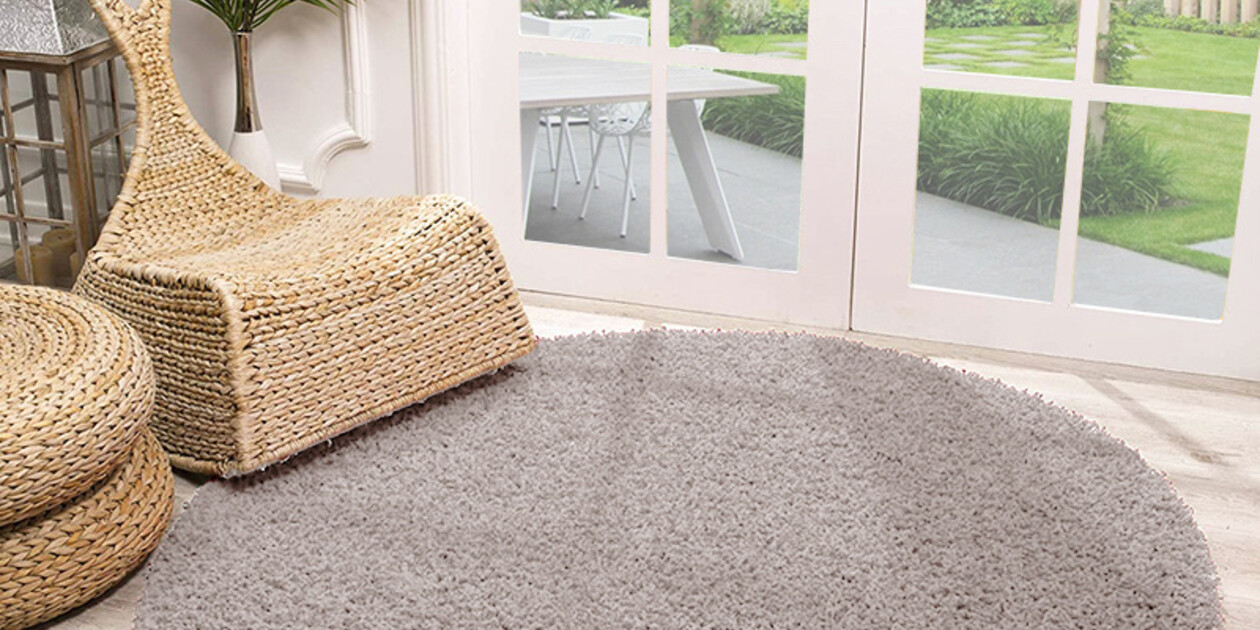 Paco Home Hoogpolig Vloerkleed Rond Woonkamer Shaggy Modern Langpolig Imitatiebont Pluizig Effen, Maat: 200 cm rondje, Kleur:Beige